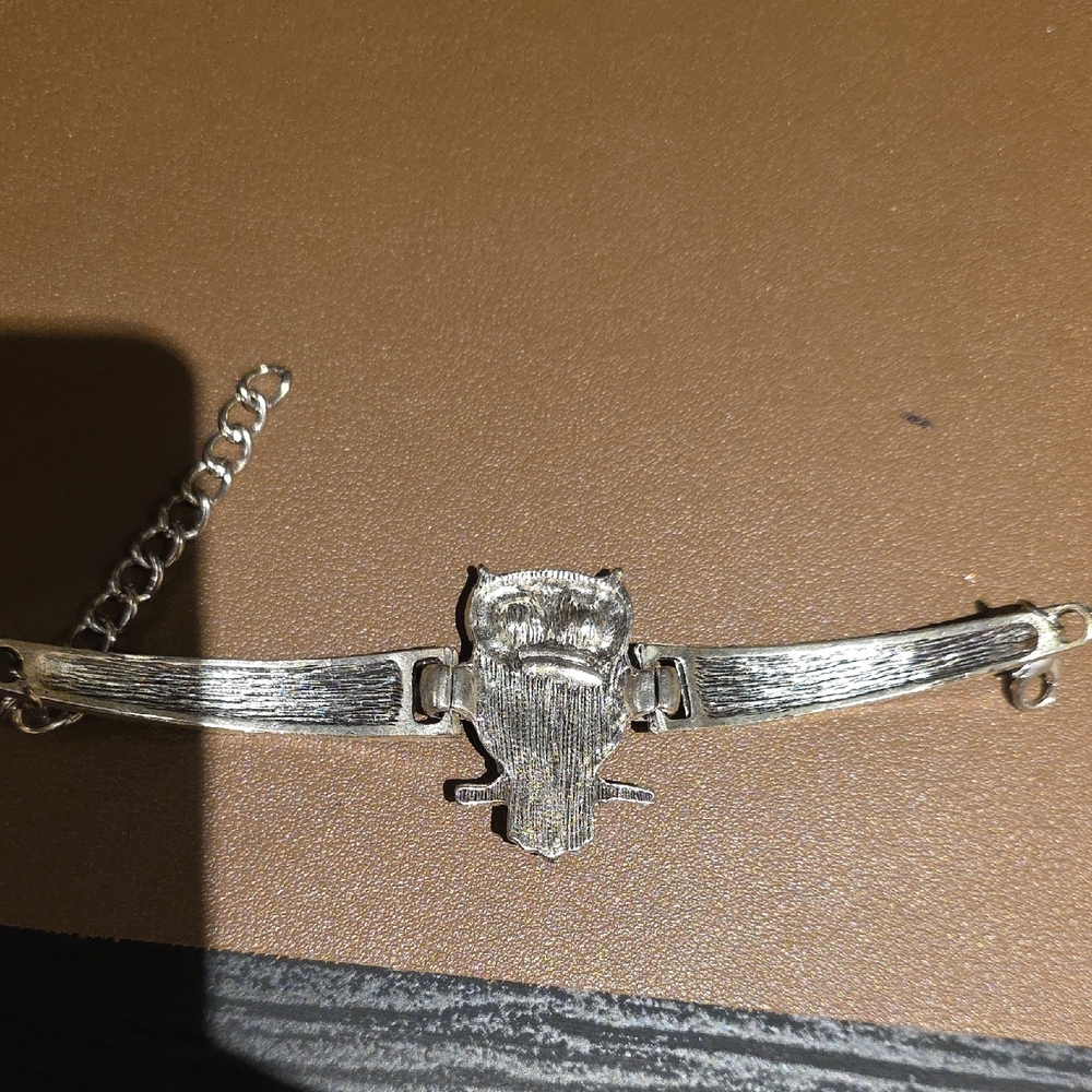 Source Unknown Silver Owl Ring With Turquoise And… - image 3